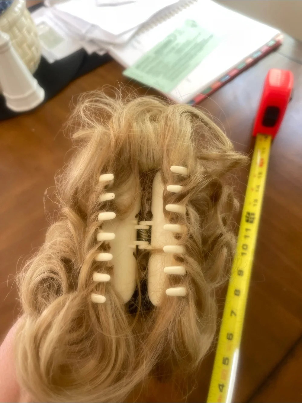 Blonde Curly Hair Extensions - Natural-Look /pony/clip Updo Pieces